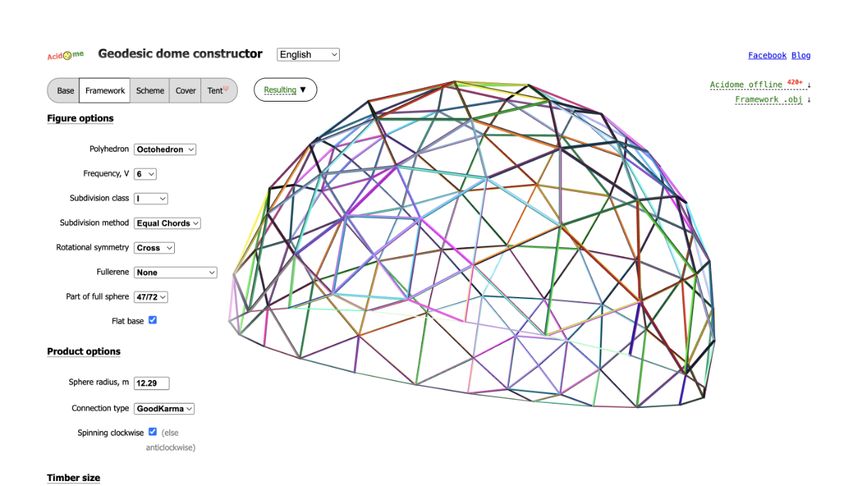 Geodesic Dome Calculator